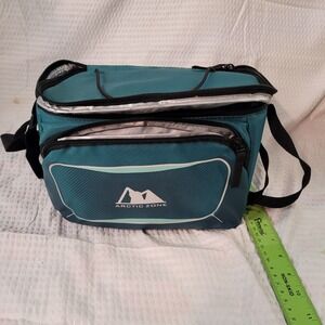 Arctic Zone Insulated Lunch Bag Teal Blue Soft Cooler Adjustable Strap 61-61063